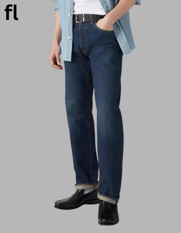 L-e-v-i’s (5.0.1) Straight Fit Dark Blue  Men's Jeans The Walls - Dark Wash